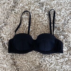 navy blue triangl bathing suit top